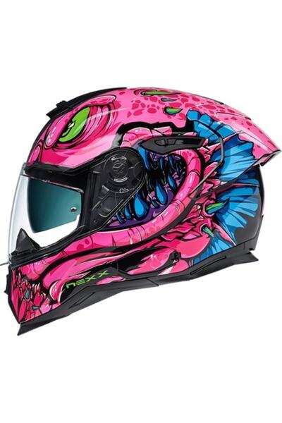 Nexx Sx.100r Abısal Pembe-mavi Kask