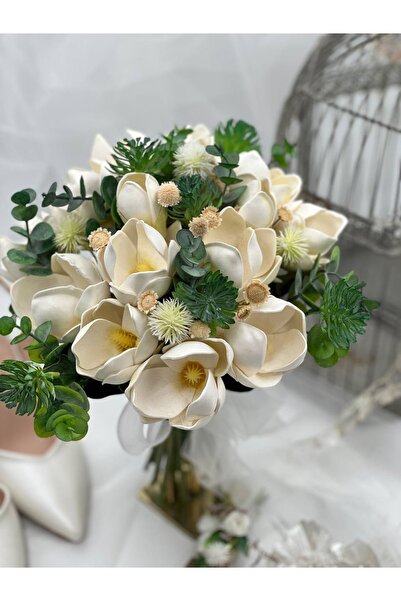 Sukha Manolya Gelin Buketi,manolya Gelin Çiçeği,gelin Çiçeği,el Buketi, Gelin...