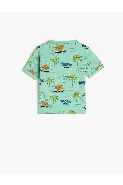 Koton 3smb10171tk Boy's T-shirt Green