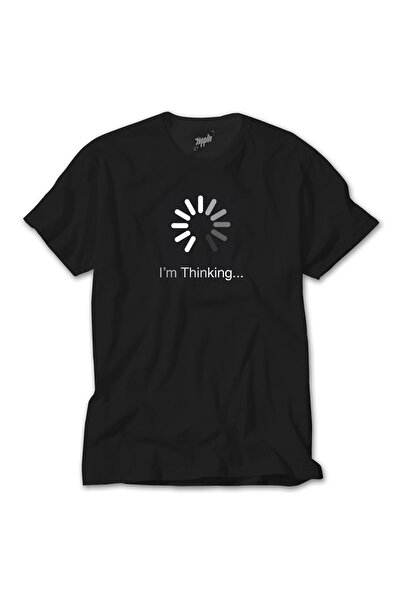 Z zepplin أنا أفكر في تي شيرت أسود
