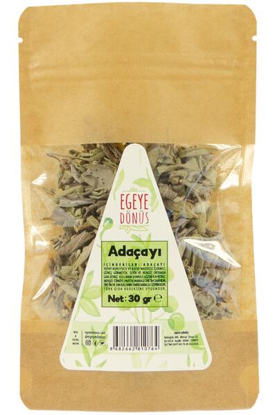 EGEYE DÖNÜŞ Ayıklanmış Sıyırma Tıbbi Adaçayı (yaprak) - 30 Gr. 1. Kalite (bit...