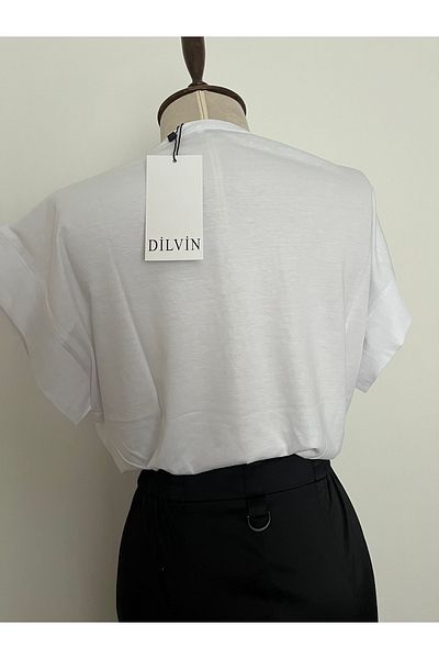 Dilvin Rubber Detailed Tshirt