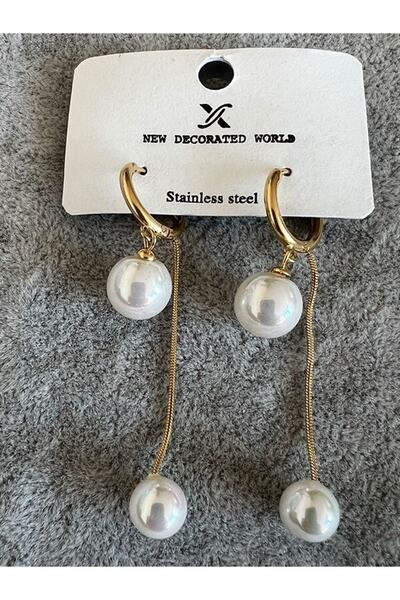 Neesh Çelik Inci Sallantılı Küpe