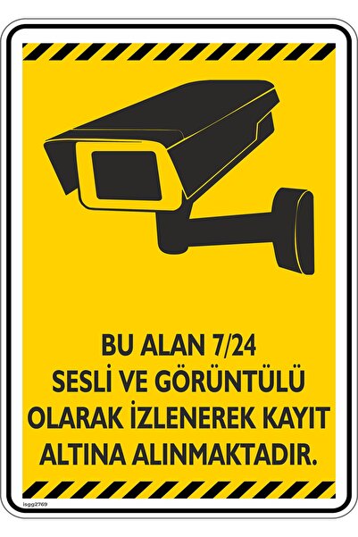 35x50cm/label/This Area Is Recorded 24/7 With Audio And Video/v2-2