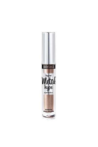 LUXVISAGE COSMETICS Sıvı Far Yüksek Pigmentli Metal Hype Eyeshadow 08 Silver Taupe