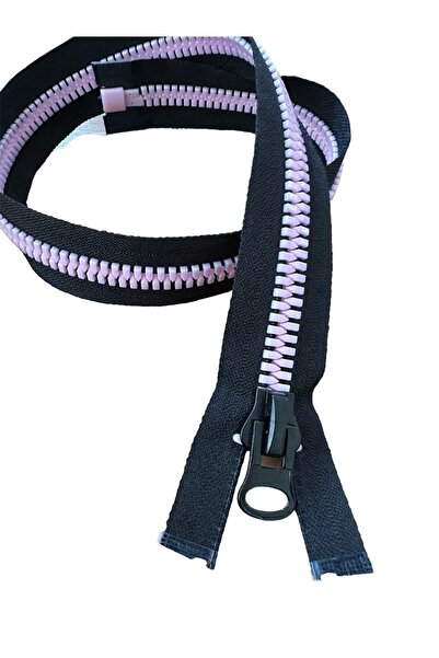 e tuhafiye Pembe Kalın Kemik Dişli Fermuar (60 Cm)