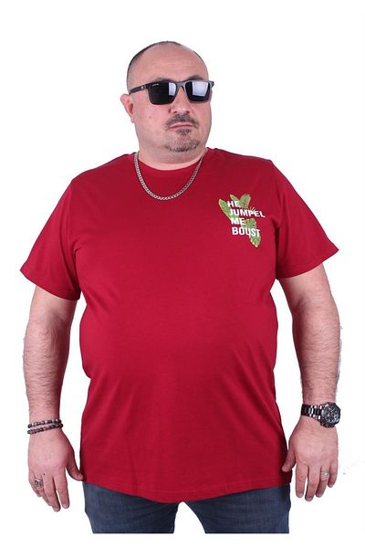 MocGrande Tricou cu decolteu mare Jumpel 23109 Roșu Claret