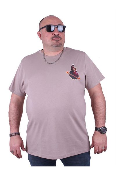 MocGrande Large Size Crew Neck T-Shirt Fly In The Sky 23110 Earth