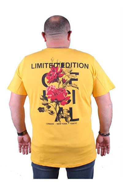 MocGrande Velika majica sa O-izrezom, ograničena serija 23111, žuta