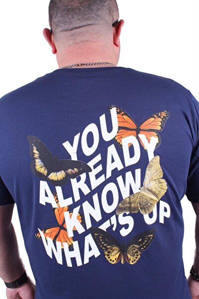 MocGrande Μπλουζάκι με λαιμόκοψη σε μεγάλο μέγεθος Butterfly 23107 Marin