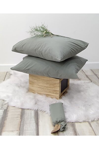 Naturel Collection غطاء وسادة طبيعي مكون من قطعتين مقاس 50x70 من القطن المغسو...