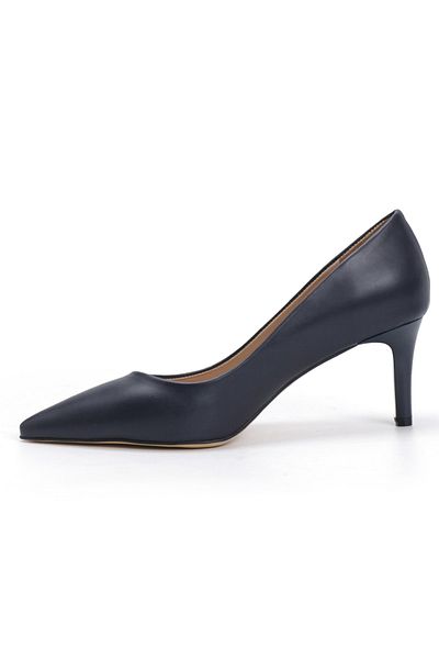 OZ AYAKKABI Navy Blue Stiletto