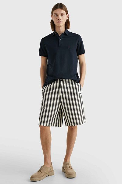 Tommy Hilfiger Ανδρικό μπλουζάκι Polo Neck Blue