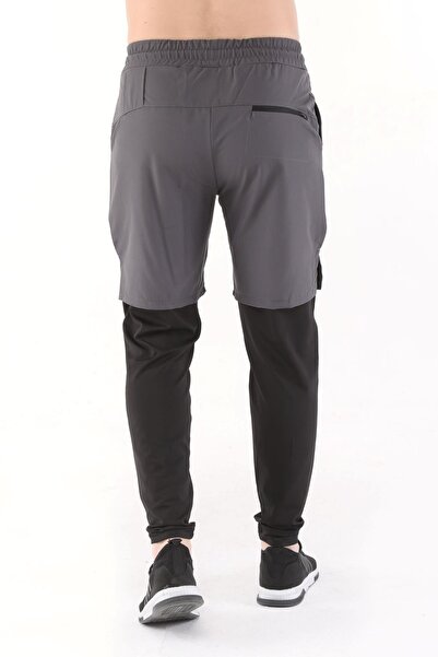 GHASSY CO. Erkek Running Hızlı Kuruma Micropoly Halısaha Antrenman Fitness Uzun Taytlı Outdoor Şort