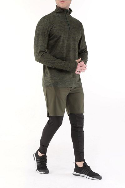 GHASSY CO. شورت رجالي للجري سريع الجفاف من Micropoly Turf للياقة البدنية وطويل في الهواء الطلق