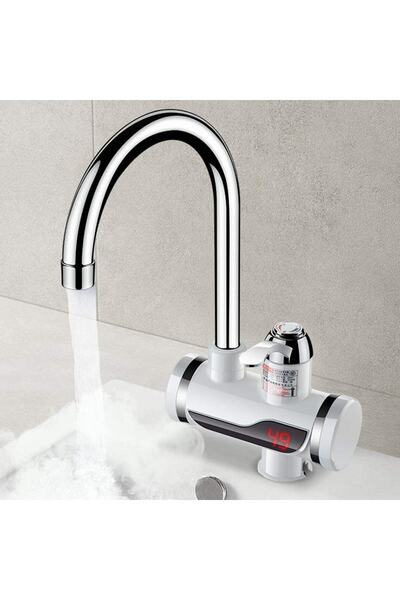 Wevolt Elektrikli Sıcak Musluk Termal Musluk Ani Su Isıtıcı Musluk (alttan Girişli)siprel Başlık