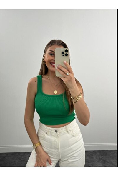 SUHIS Camisole cu bretele groase Crop / Bustieră