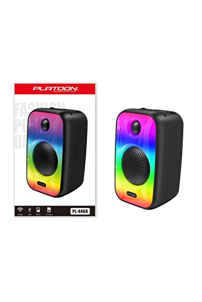 Platoon Bluetooth Hoparlör Bt/sd/usb Girişli Rgb Işıklı Speaker (YÜKSEK SES K...