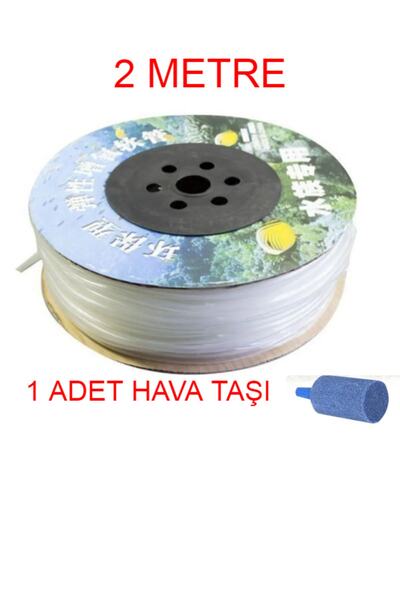 ARZUM PETSHOP 2 Metre Silikon Hortum + 1 Adet Parmak Hava Taşı Kampanya Paket