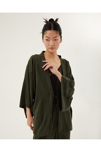 Towdoo Day Cupro Fabric Short Kimono