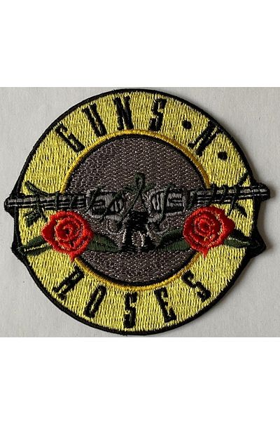 StüdyoÜmitTişört Guns N Roses Patch - Axl Rose, Slash, Veil, Rigging and Jeans Patch (8 cm X 8 cm)