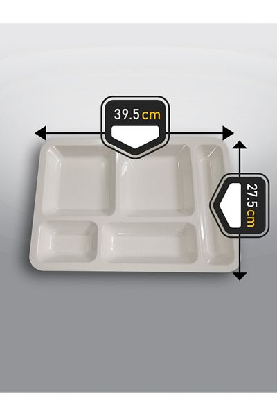 kukastore 10 Self-Service Table Dish Plates Polycarbonate Dining Hall Tray