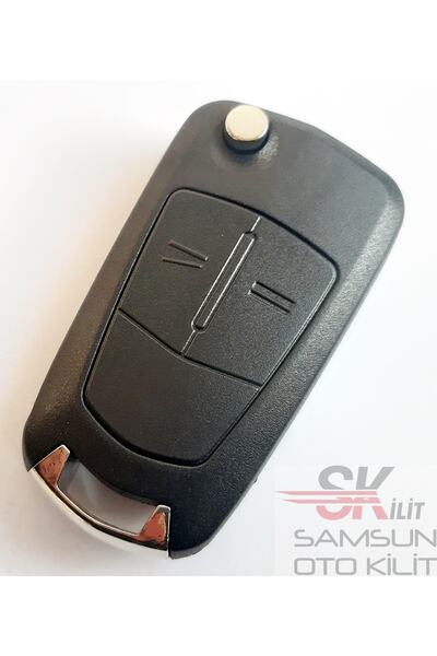 skilit samsun oto kilit حافظة مفتاح التحكم Opel Astra H Corsa D Meriva مع شعار معدني من الكروم