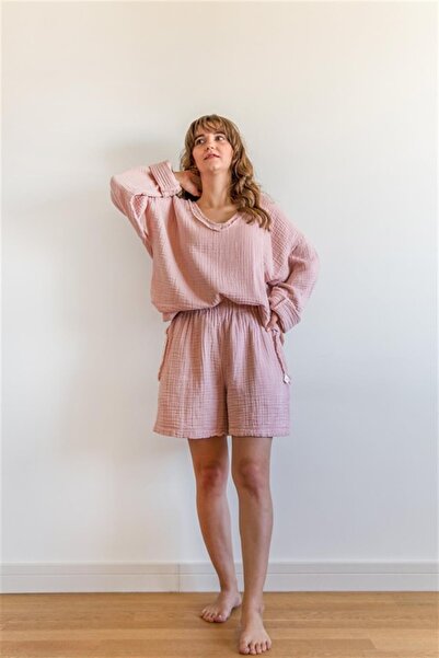 Zeliha Baysan Pink Unisex Lambert Muslin Sweat