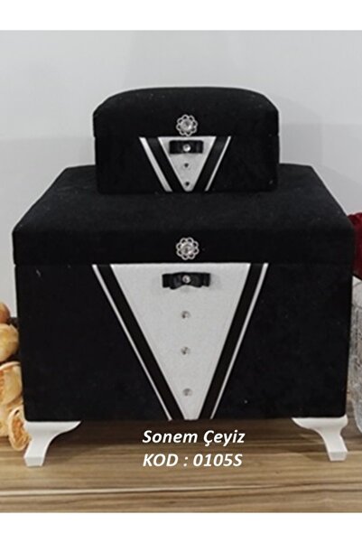 Sandık Dünyası Söz Nişan Bohça Gelin Damat Çeyiz Sandığı 2li 0105s