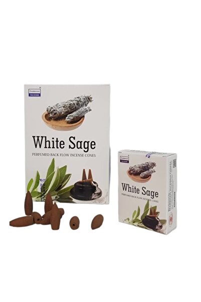 Ada Çayı Kokusu / 120 Adet - 12 Paket Geri Akış Tütsü / White Sage