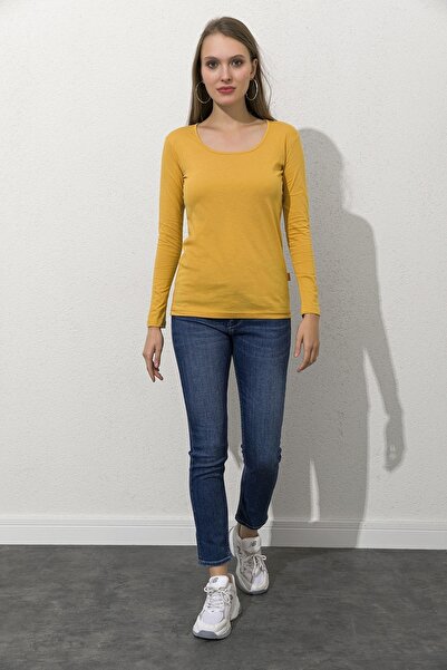 BESSA Long Sleeve Mustard Body Wide Collar Regular Fit