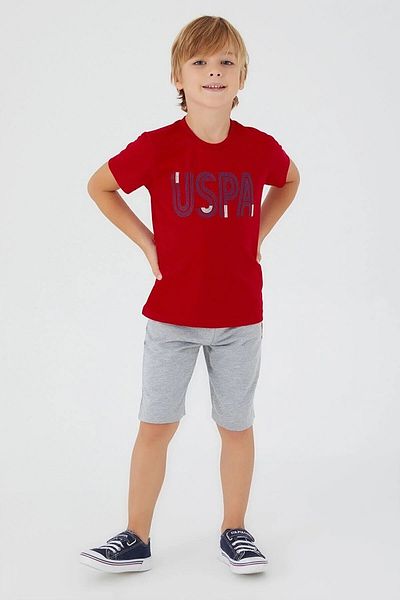U.S. Polo Assn. Base. Polo Assn Silky Red Boy Bermuda Suit