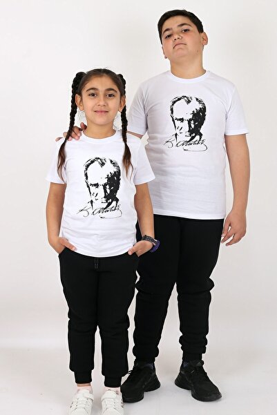 COSBA kids wear Έντυπο Atatürk και τουρκική σημαία Κορίτσια Αγόρια (unisex) T...