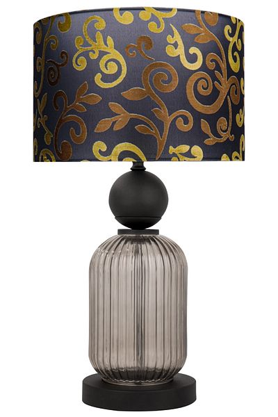 MINIMAL ETICARET VE BILGI TEKNOLOJILERI Lotus Opal Black Glass Lampshade