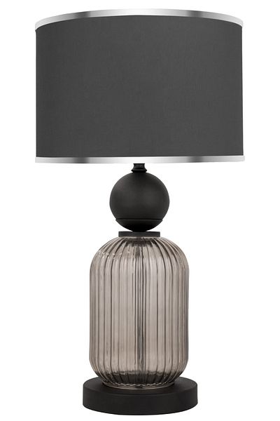 MINIMAL ETICARET VE BILGI TEKNOLOJILERI Lotus Opal Black Glass Lampshade