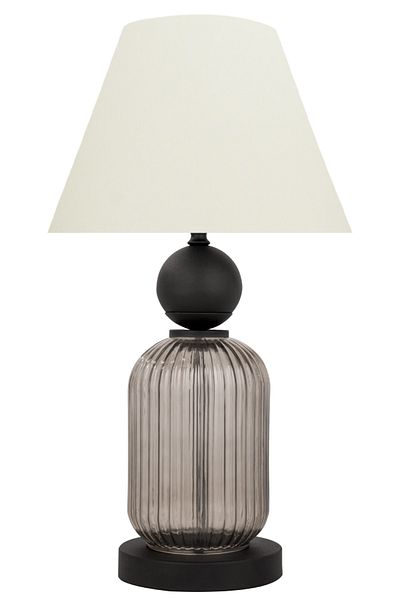 MINIMAL ETICARET VE BILGI TEKNOLOJILERI Lotus Opal Black Glass Cone Lampshade