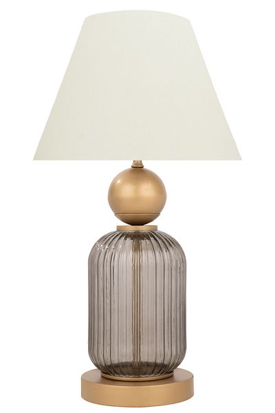 MINIMAL ETICARET VE BILGI TEKNOLOJILERI Lotus Opal Black Contrast Glass Cone Lampshade