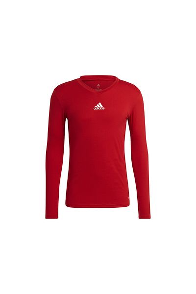 adidas Team Base Tee Men's Football Long Sleeve Training T-shirt Gn5674 Red
