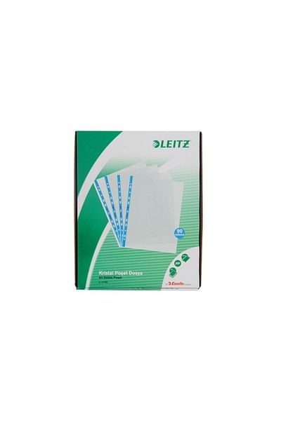 Leitz Bag File A4 Crystal Blue Edged47001035 (Pack of 100)