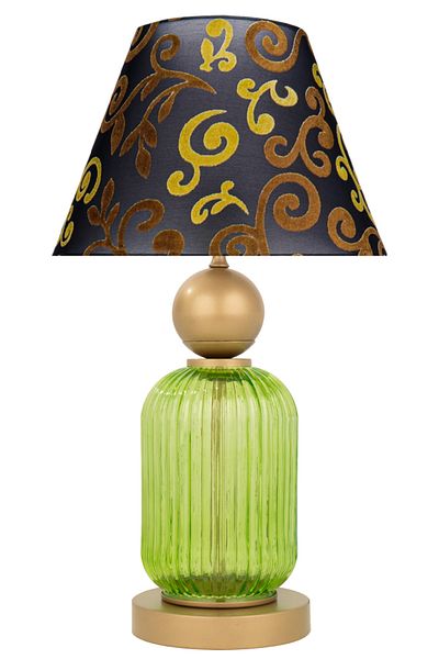 MINIMAL ETICARET VE BILGI TEKNOLOJILERI Lotus Forest Green Glass Cone Lampshade