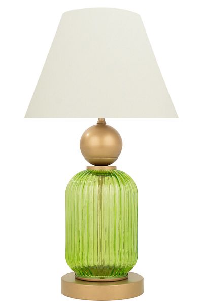 MINIMAL ETICARET VE BILGI TEKNOLOJILERI Lotus Forest Green Glass Cone Lampshade
