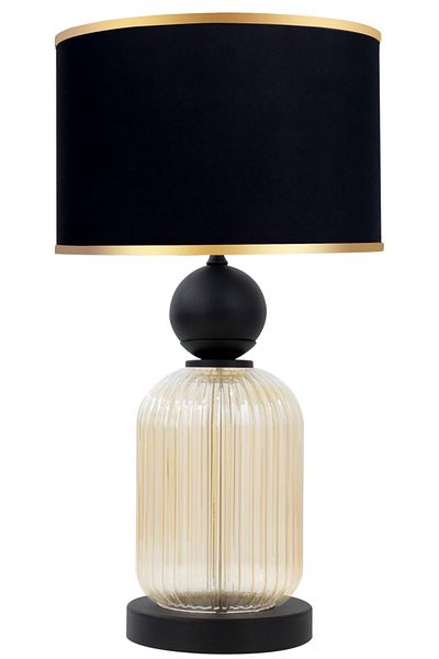 MINIMAL ETICARET VE BILGI TEKNOLOJILERI Lotus Gold Contrast Glass Lampshade