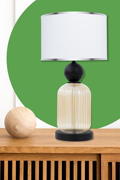 MINIMAL ETICARET VE BILGI TEKNOLOJILERI Lotus Gold Contrast Glass Lampshade