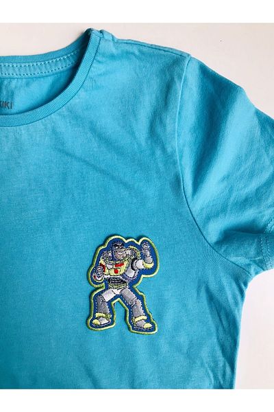 Toy Story Patch de armă țesut care se lipsește cu fier de călcat Toy Story Buzz Light Year Personaj (PRODUCT ORIGINAL LICENȚAT)