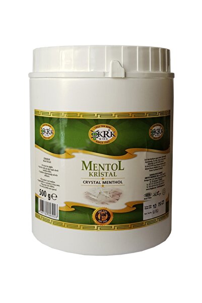 Krk Gıda Kristal Mentol 500 Gr. Krk Kristal Mentol Saf Crystal Menthol 0,5 Kg. Saf