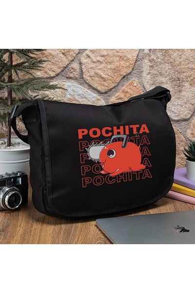 Touz Geantă Messenger cu imprimeu Eysa Pochita