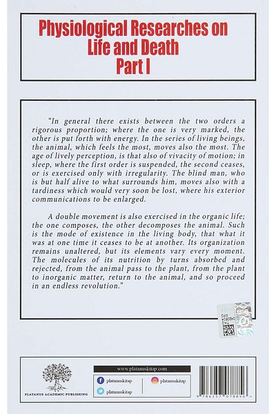 Kolektif Kitap Physiological Researches On Life And Death Part 1/Xavier Bichat