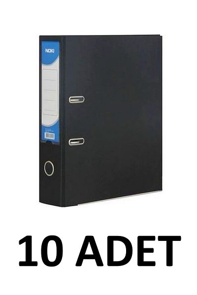 Noki 10 مجلدات بلاستيكية سوداء واسعة