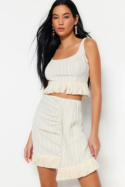 Trendyol Collection Комплект з блузки та пляжної спідниці TBESS23AU00107