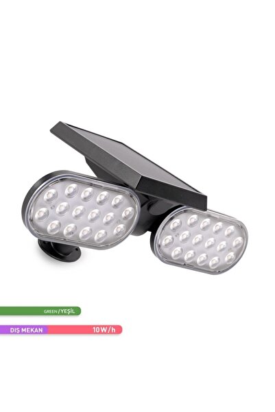 ACK Solar Led Kazıklı Çim Armatürü Güneş Enerjili Bahçe Duvar Aydınlatması Yeşil Renk